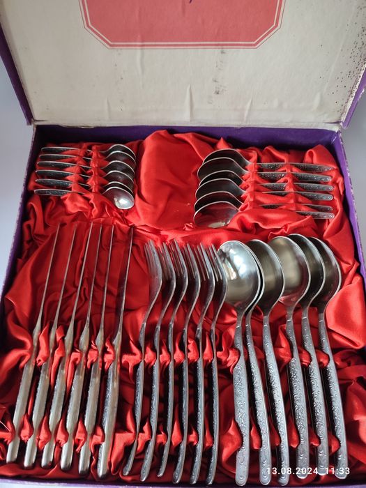 Столовые приборы мельхиор "Классик", нержавейка СССР. Ретро, винтаж.