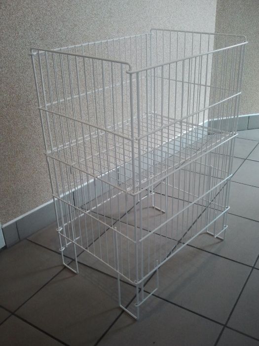 Kosz wsypowy, wyprzedażowy, składany druciany do sklepu, domu, garażu