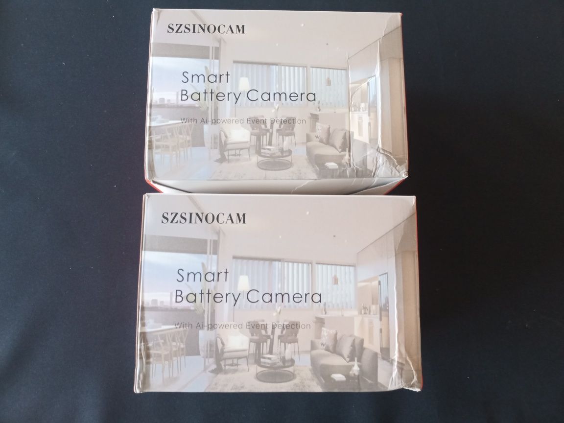 2 câmeras de vigilância solares 4g *NOVAS* (cartões memória 32gb)