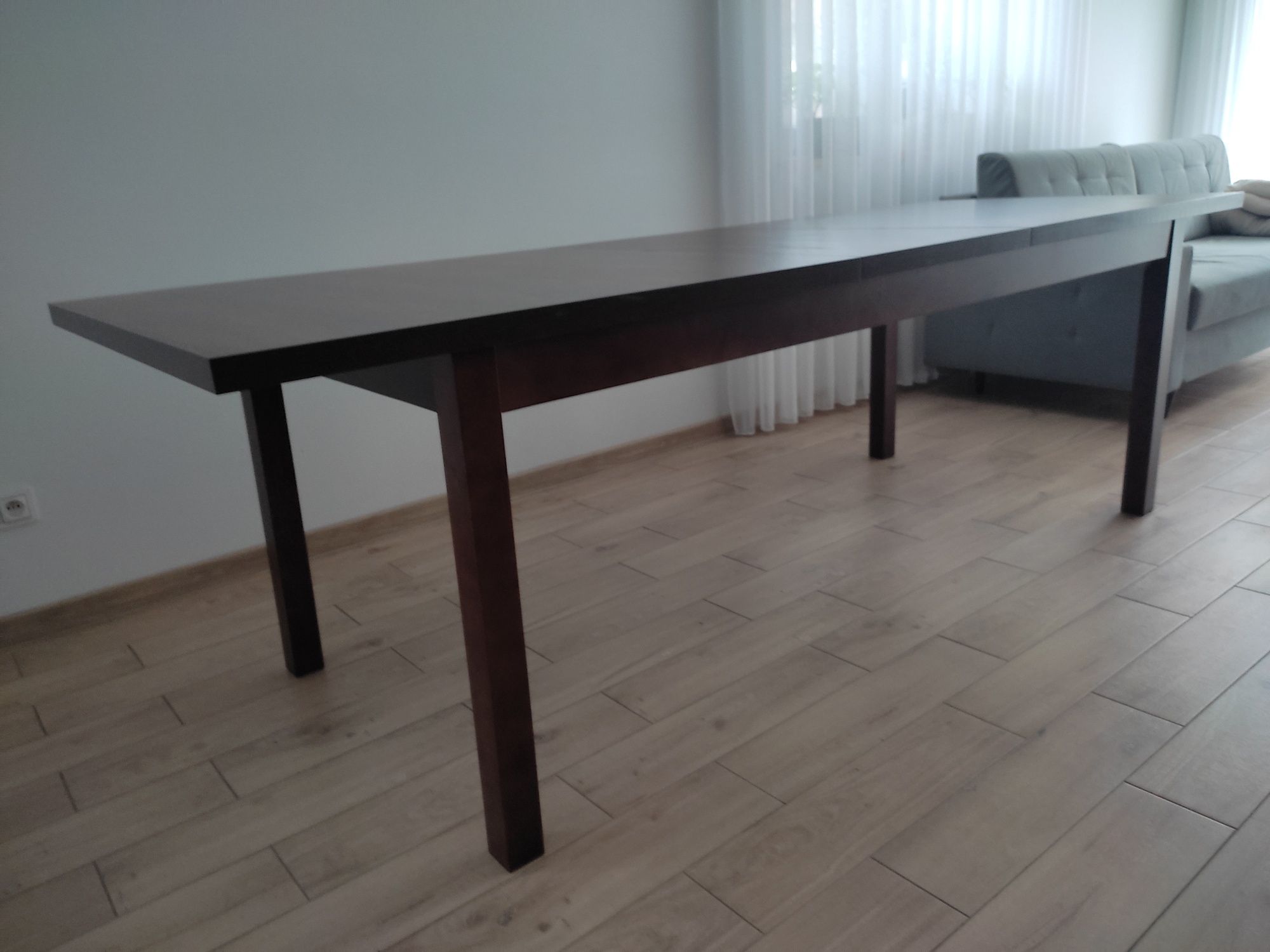 Duży stół ciemny orzech ciemny brąz 10 os
