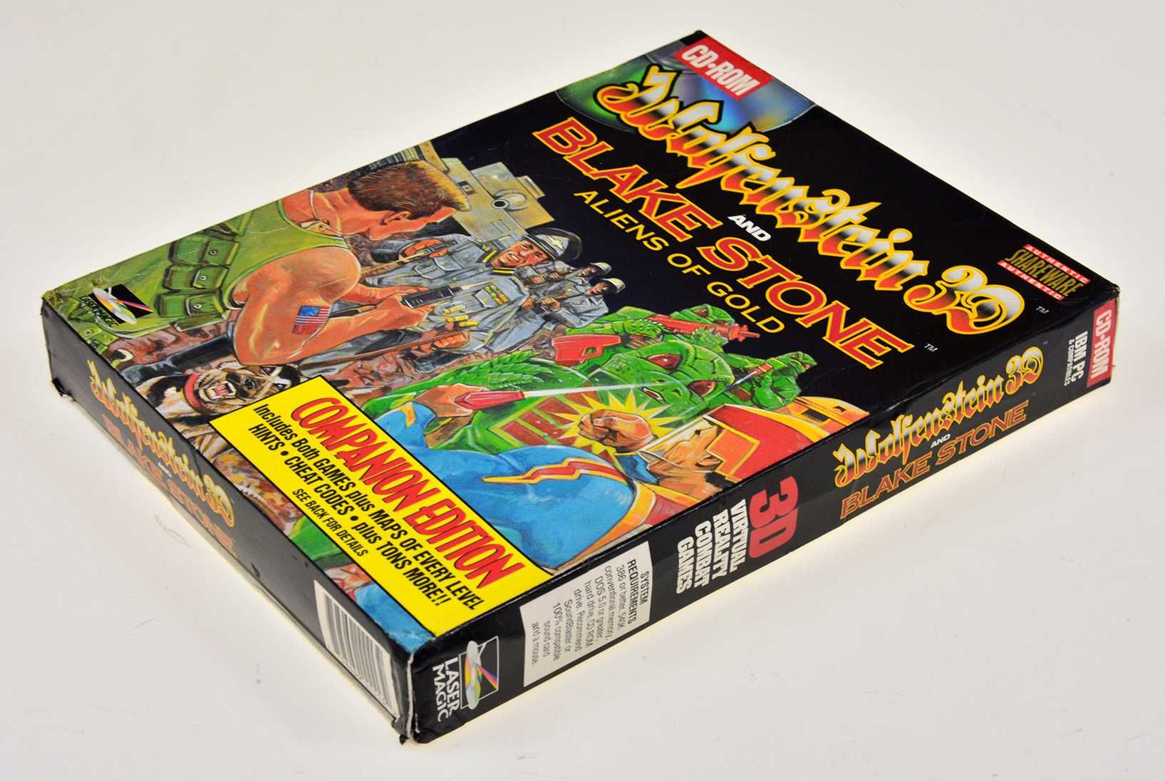 WOLFENSTEIN 3D / BLAKE STONE - duży big box, Id software, Doom, Dos