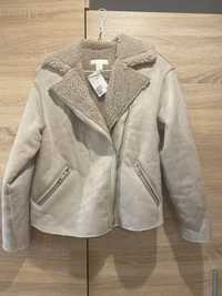 Дублёнка косуха H&M женская новая, куртка эко-мех, размер S