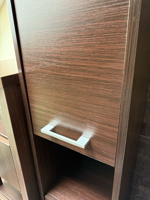Meble do łazienki wenge półka szafka słupek