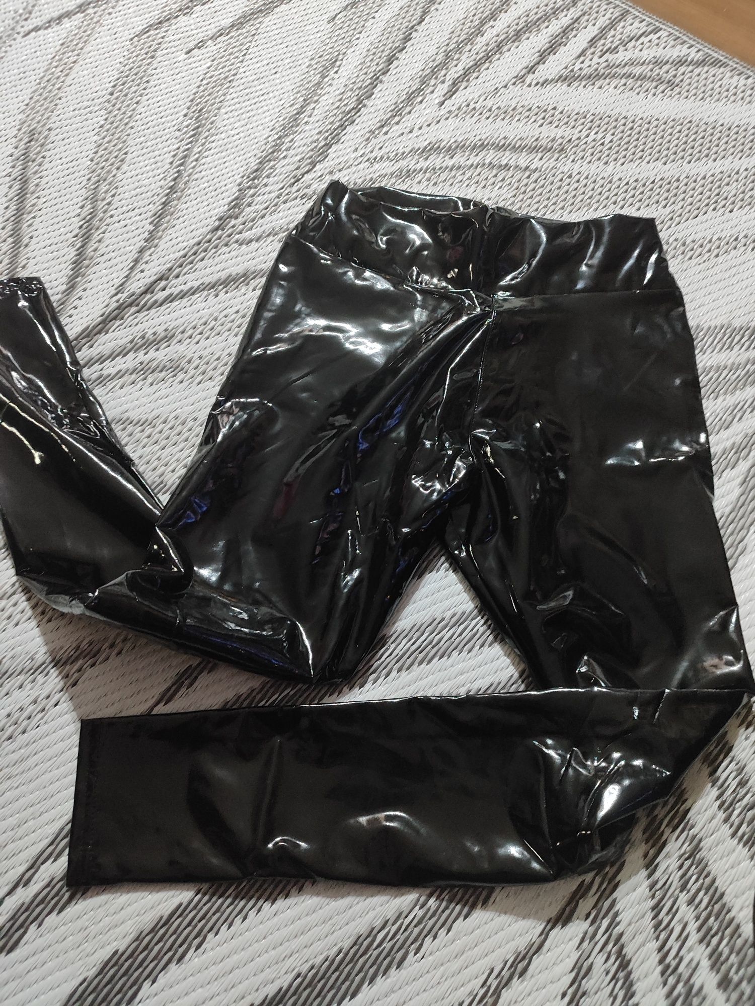 Hit legginsy lateksowe LaTeX męskie L