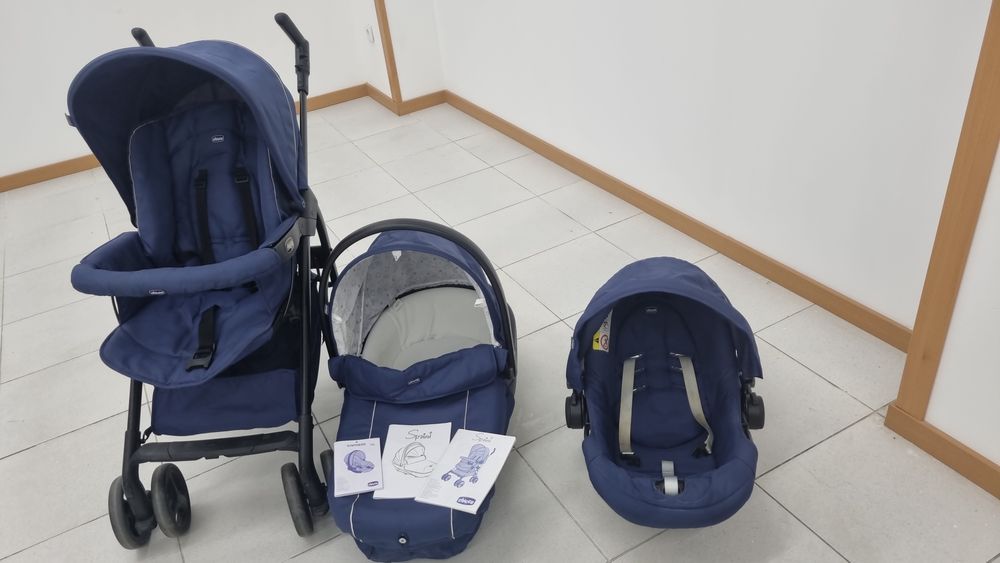 Conjunto de carrinho bebê completo