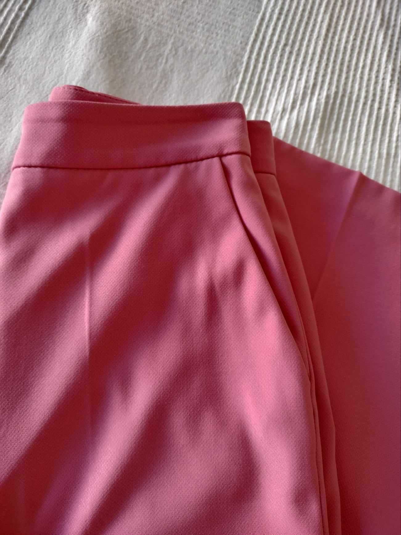 Calças Culottes Rosa ZARA