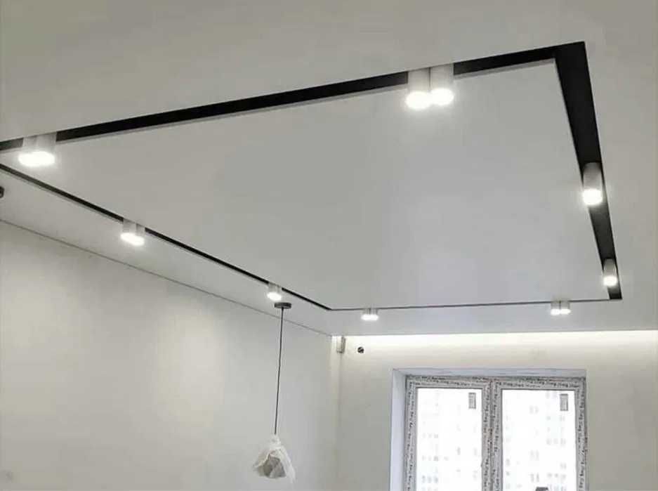 Натяжні стелі, натяжні потолки, матові, сатинові, білі, глянцеві стелі