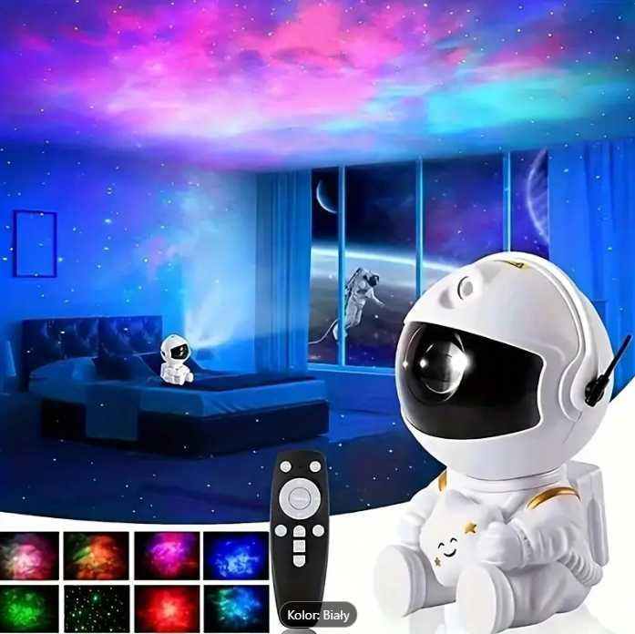 Projektor Gwiazd - Lampka Nocna Astronauta LED