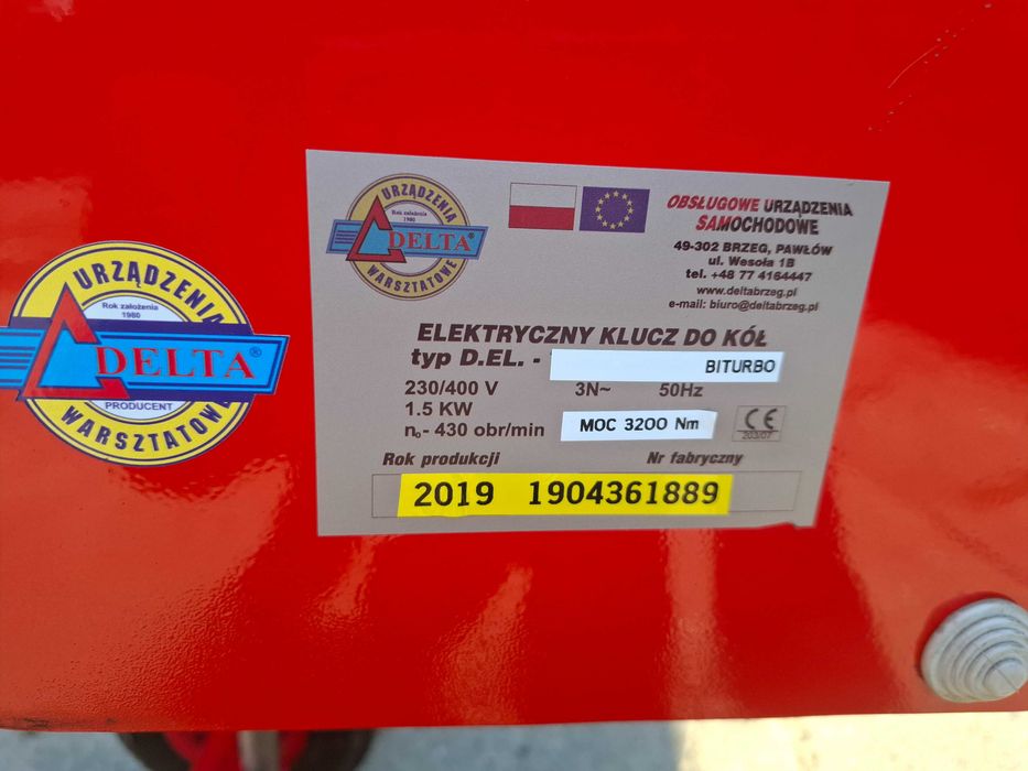 Klucz udarowy elektryczny do kół DELTA BITURBO
