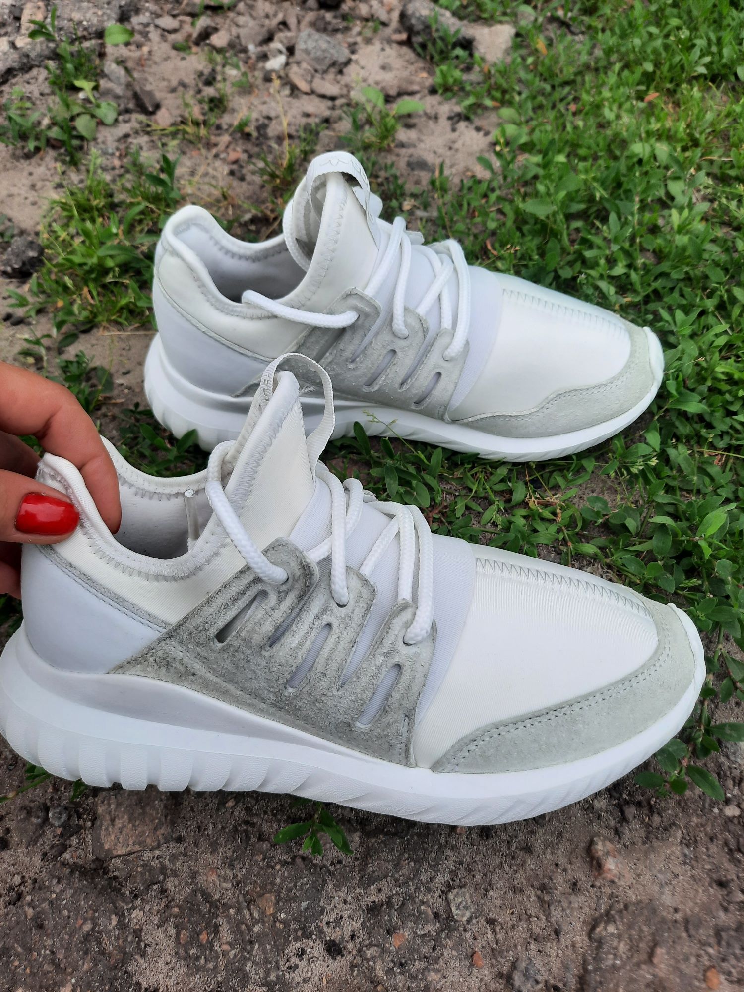 Крутые кроссовки кросівки adidas tubular radial оригинал 24см р.37