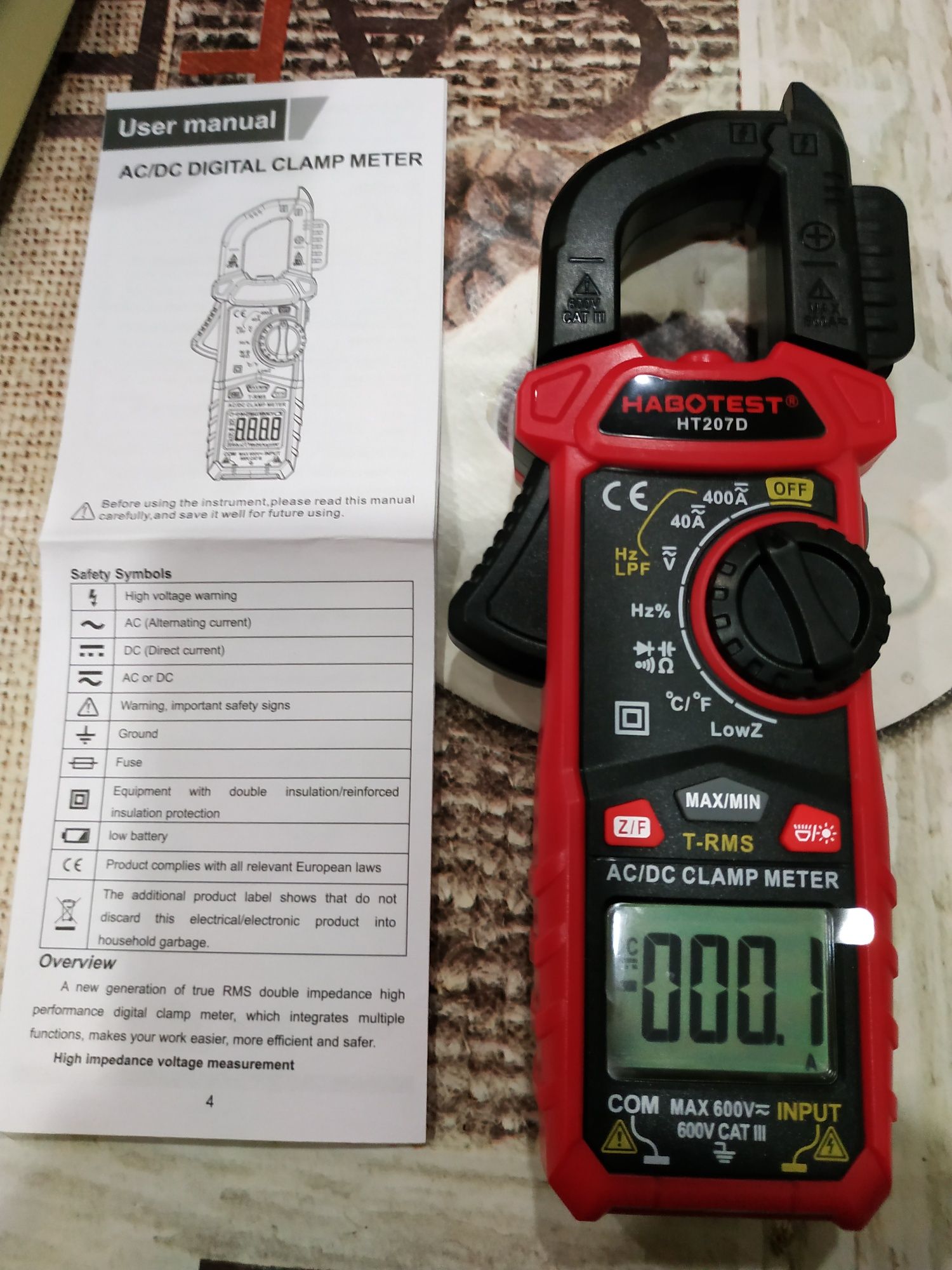Продам токовые клещи НТ207D