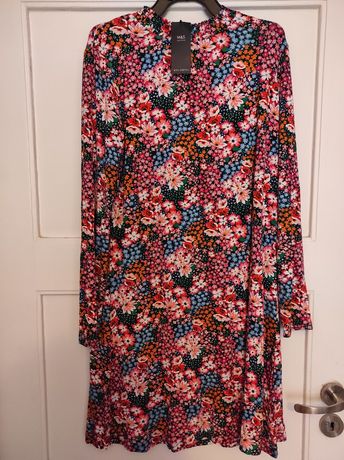 Piękna, nowa, krótka sukienka, wiskoza Marks & Spencer xl/42