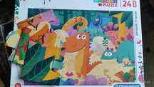 Puzzle dinozaury 24 elementy 3+