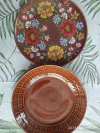 Komplet talerz ręcznie malowany Pruszków