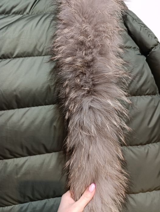 Obszycie do kaptura z naturalnego lisa, jenota