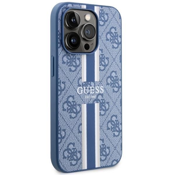 Etui Guess Guhmp14Lp4Rpsb Na iPhone 14 Pro - Niebieskie z Logo 4G