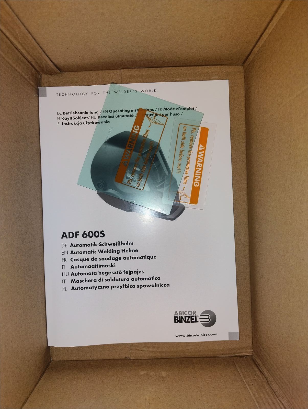 Зварювальна маска ADF 600S ABICOR BINZEL