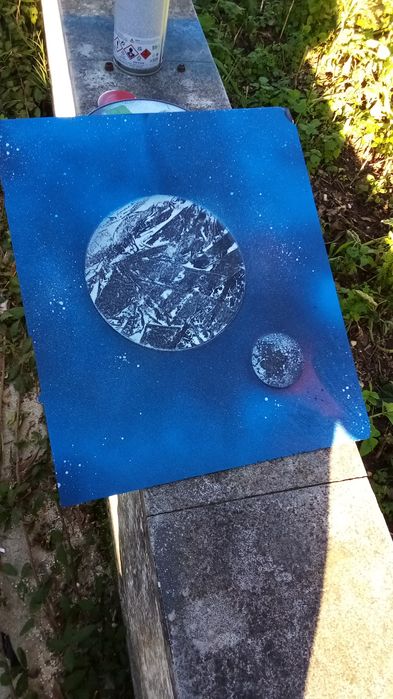 1° impacto-  pintura em base de acrílico