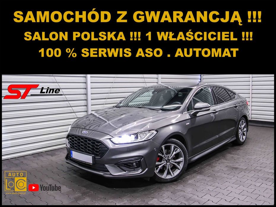 Ford Mondeo ST LINE + Salon POLSKA + + 100% Serwis FORD + 1 Właściciel !!!