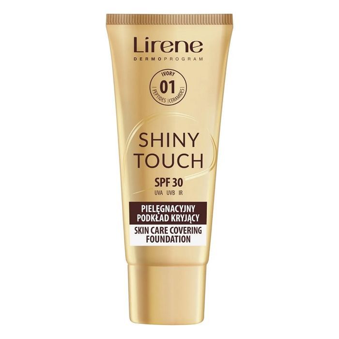 Lirene Shiny Touch pielęgnacyjny podkład kryjący 01 Ivory 30ml