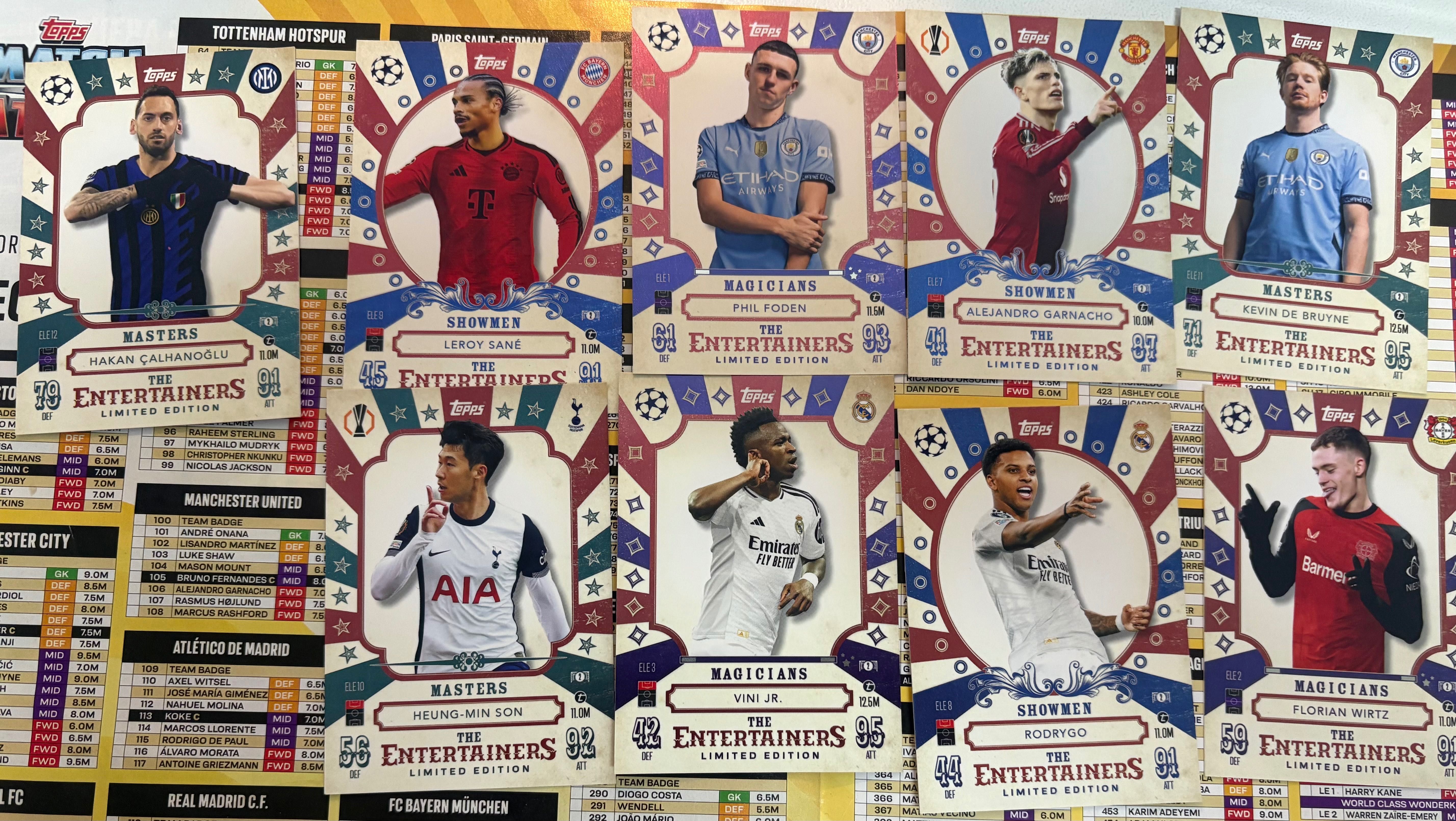 Cartas Match attax 24/25