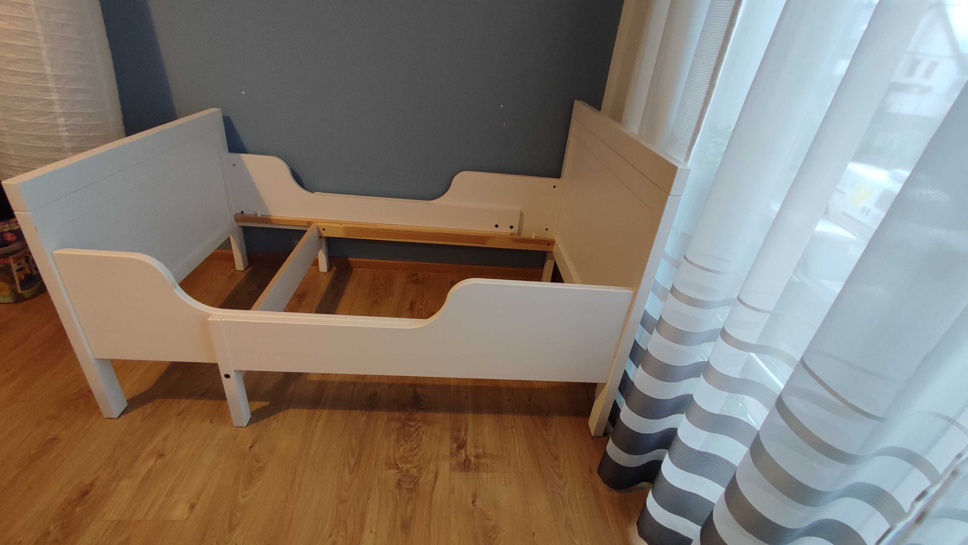 łóżko dziecięce białe, IKEA Sundvik 92x207 używane