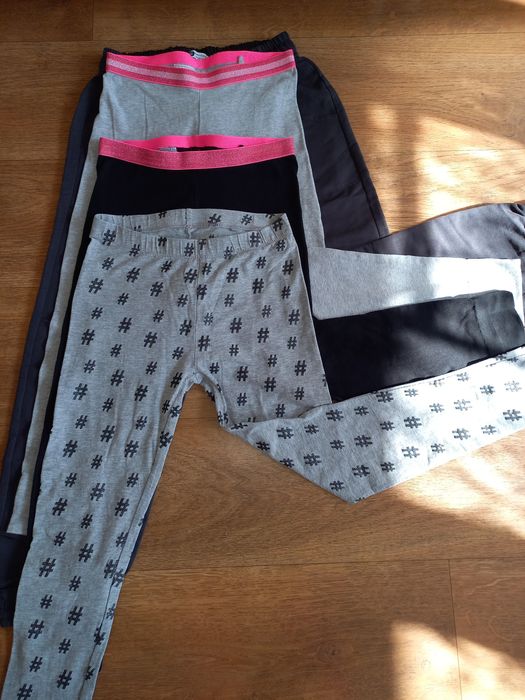 Zestaw nowe joggery oraz leginsy rozmiar 146-152 cm