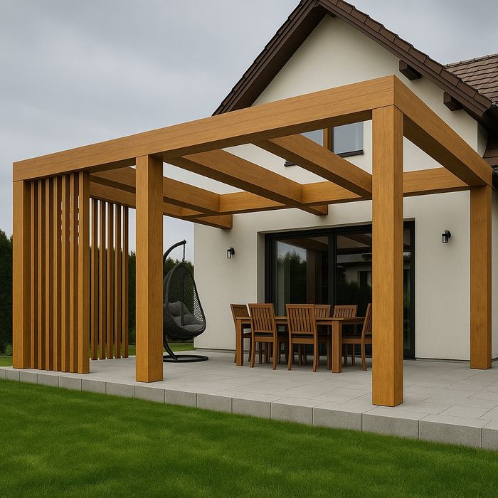 NOWOCZESNE ZADASZENIE TARASU Drewno BSH | Poliwęglan - Tarnów, Bochnia