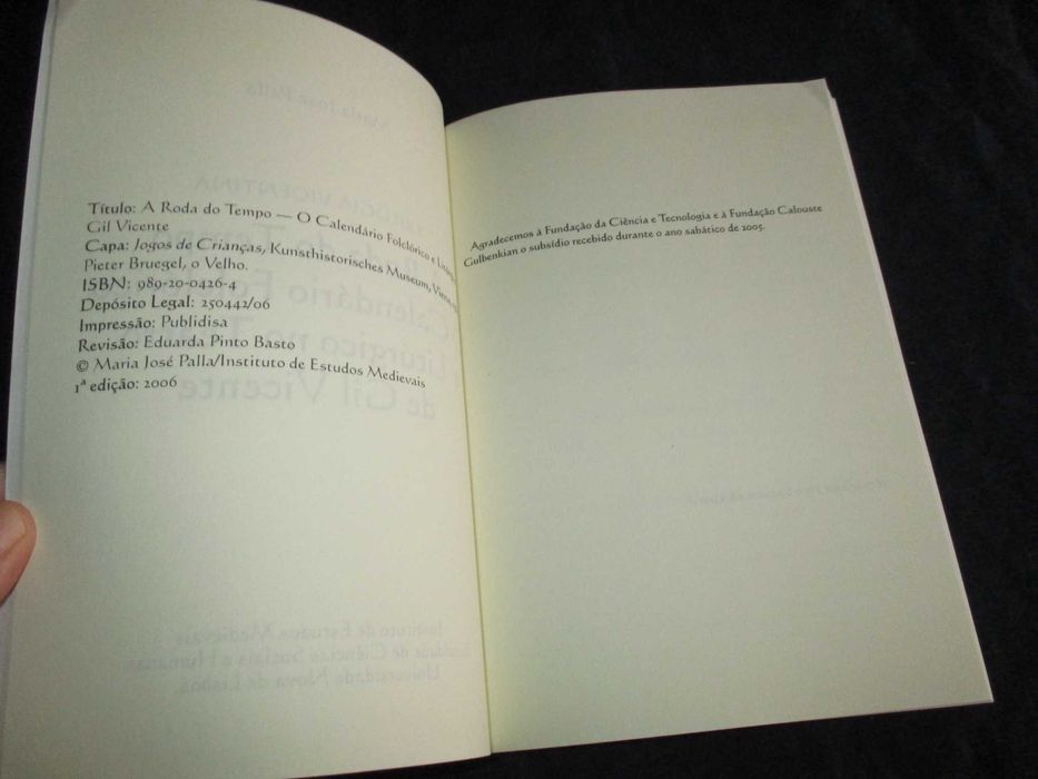 Livro Trilogia Vicentina A Roda do Tempo Maria José Palla