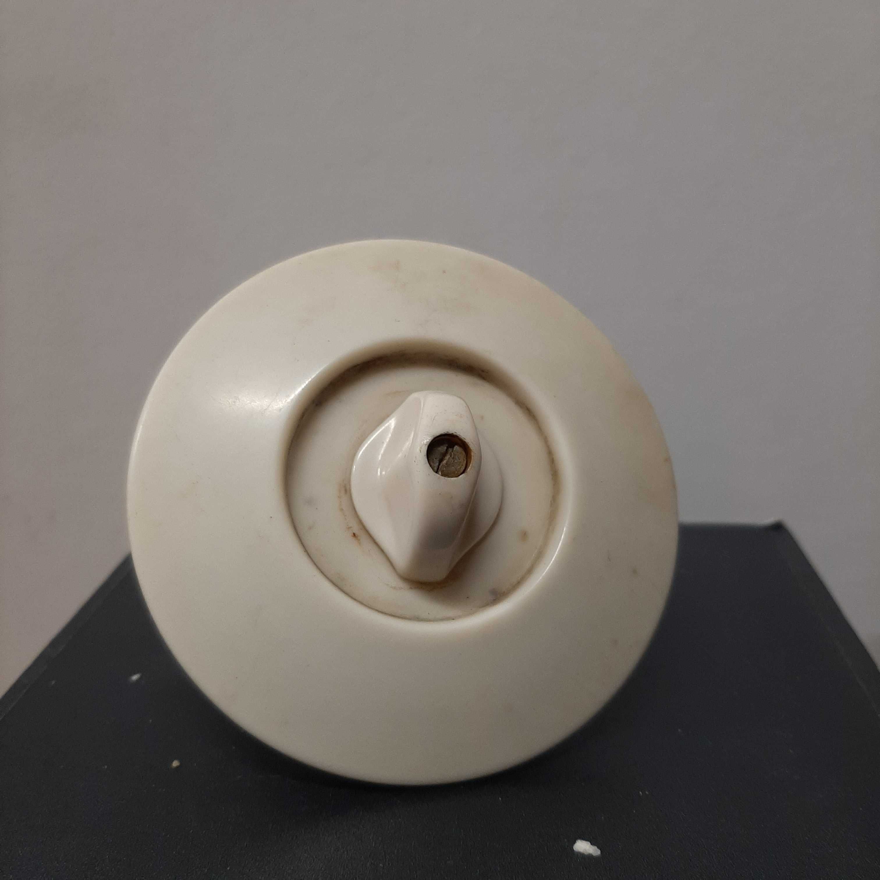 Przełącznik elektryczny porcelananowy vintage