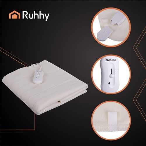 Електроковдра 190x80см Ruhhy М'яке Тепло наматрацник с підігрівом 65Вт