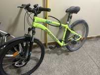 Rower z decathlona rockrider zielony mtb 27,5 cali