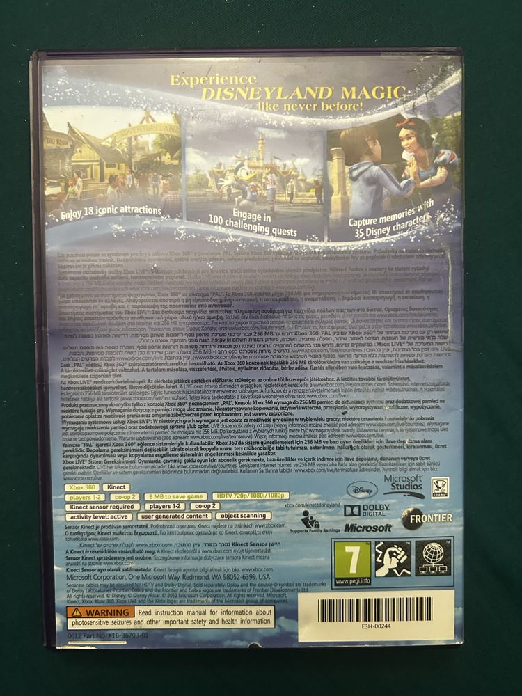 Disneyland Adventures XBOX 360 Kinect | gra dla dzieci
