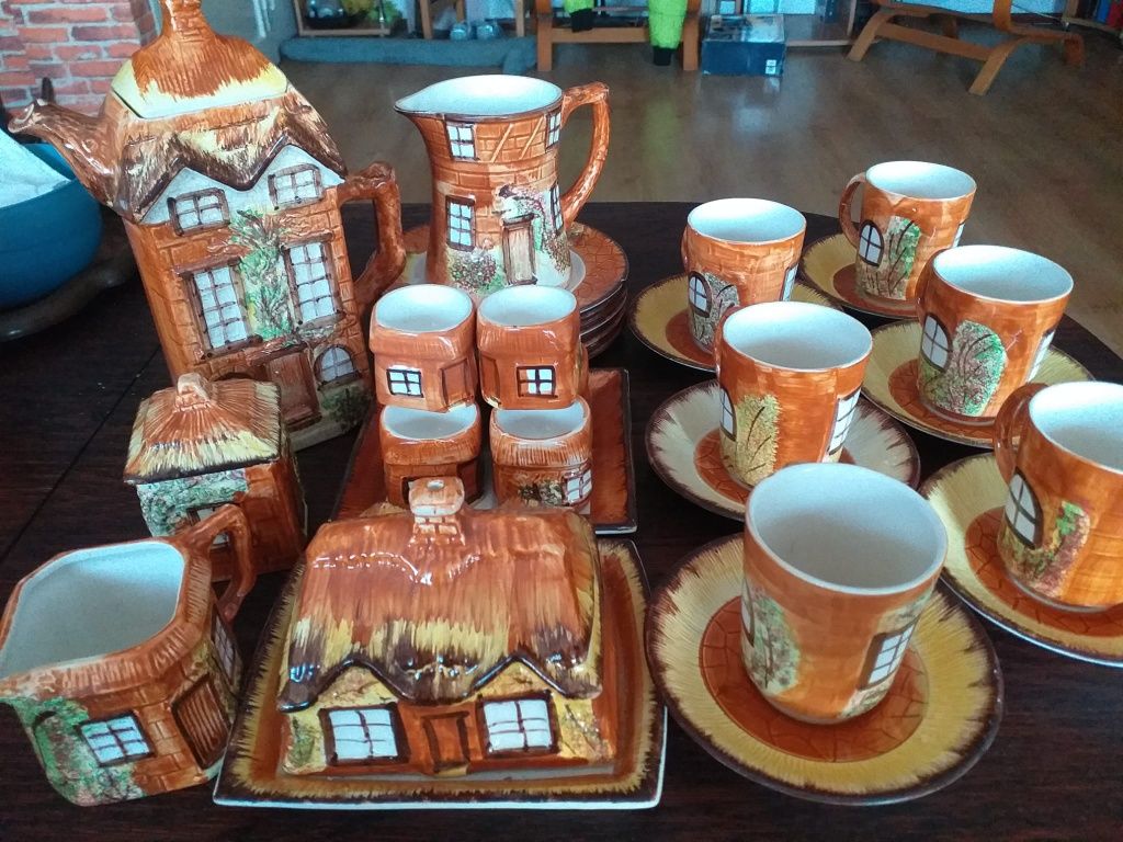 Komplet kawowy Vintage 1960 PREIS KENSINGTON COTTAGE WARE