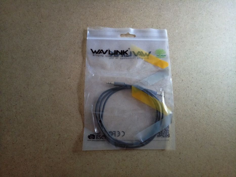 Wavlink новый оригинальный 3,5 мм aux аудио кабель (1 метр)