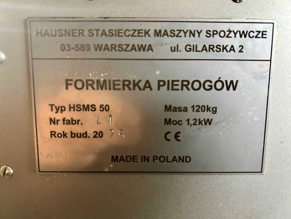 Pierogarka przemysłowa HSMS 130kg/h
