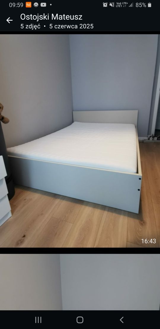 Łóżko do sypialni ikea