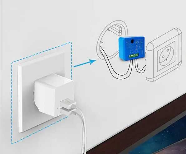 2x Loratap Tuya Smart Life Tiny WiFi Switch Socket Module Smart Light