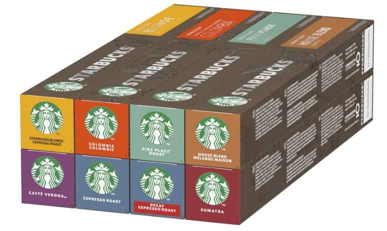 STARBUCKS Zestaw Kaw od Nespresso Kapsułki Kawy 8 x 10