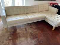 Sofá com chaise longue IKEA