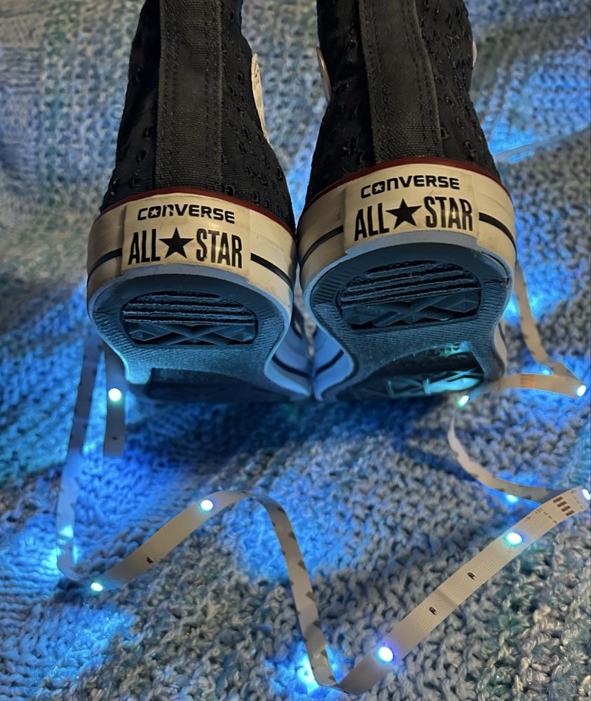 converse granatowe trampki długie 39