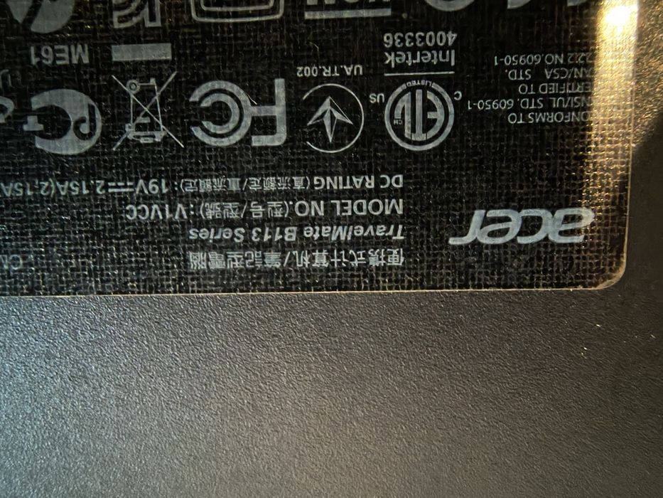 Laptop Acer V1VCC, 11,6 cala, SSD 128GB, RAM 8GB