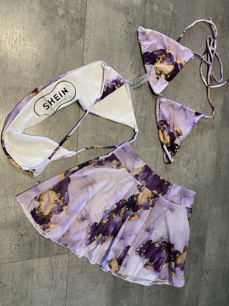 Nowe bikini L 40 Shein strój kąpielowy trzyczęściowy