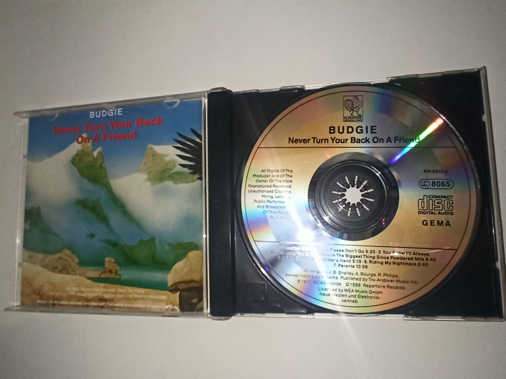 Budgie Never Turn Your Back On A Friend CD Pink Floyd Marillion Rush