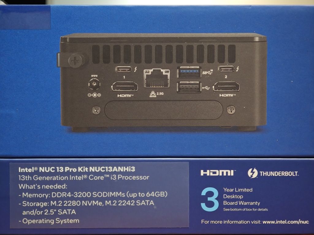 Intel NUC 13 Pro Intel Core i3 1315U 8/256GB Windows 11 Pro