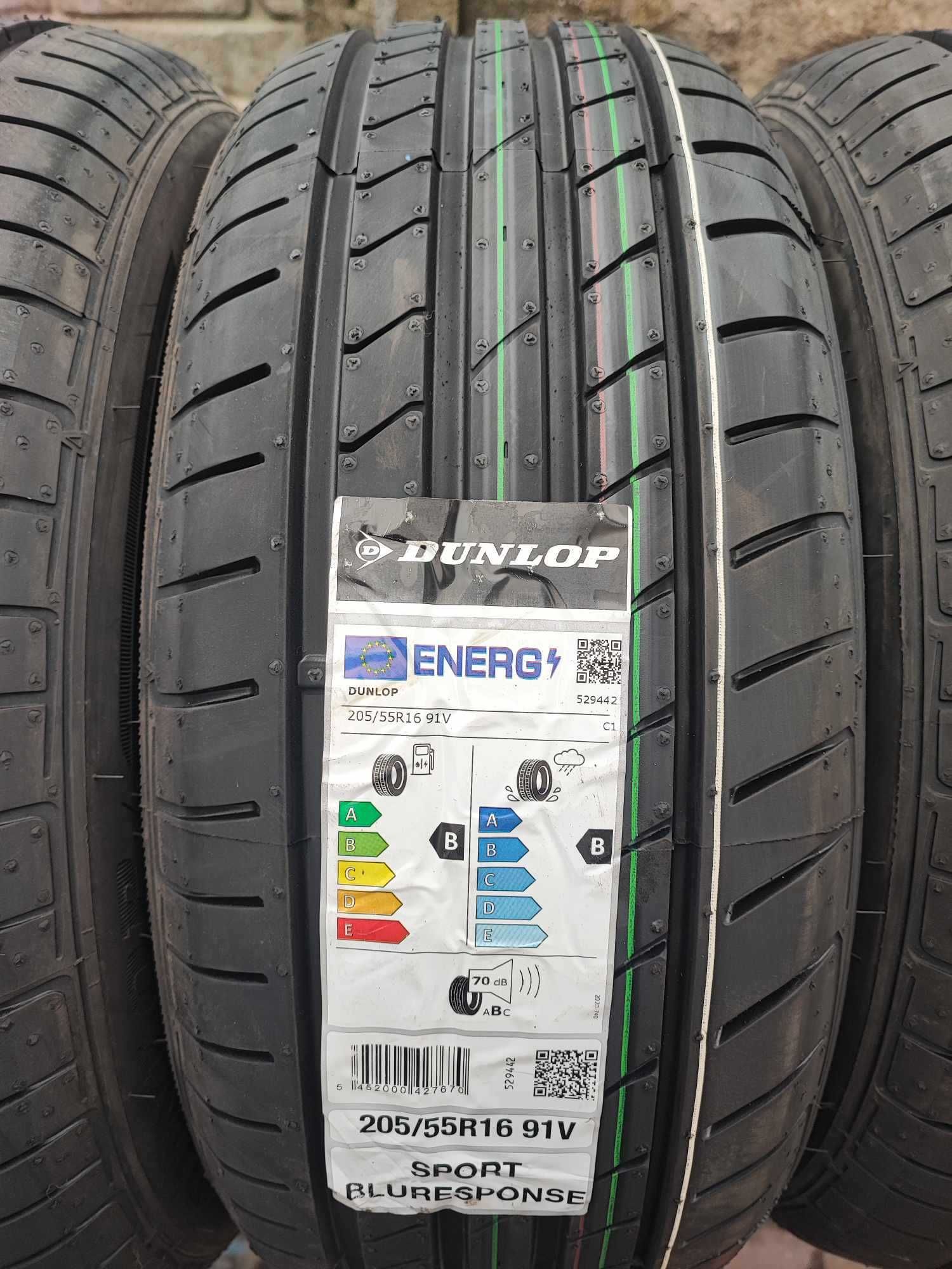 205/55R16 Nowe Opony Letnie DUNLOP SPORT BLURESPONSE 91V 2024r Germany