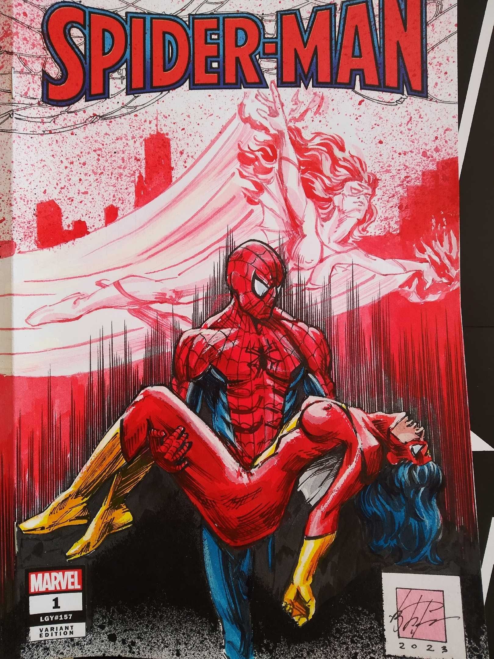 Комикс  Spider-Man 2022 1 Marvel Comics Sketch cover