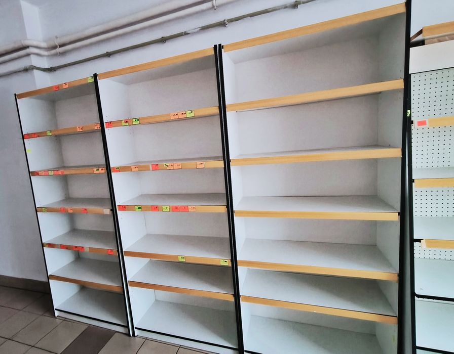 Regał sklepowy biały