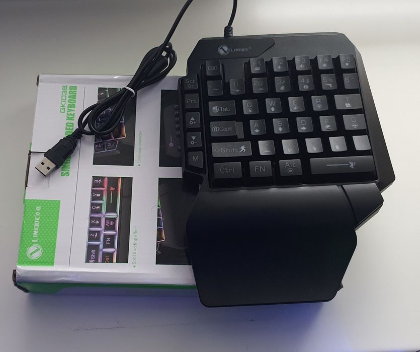 Ігрова клавіатура з RGB для ноутбука, смартфона, планшета, ПК