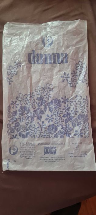 PRL opakowanie po podpaskach z lat  80 tych